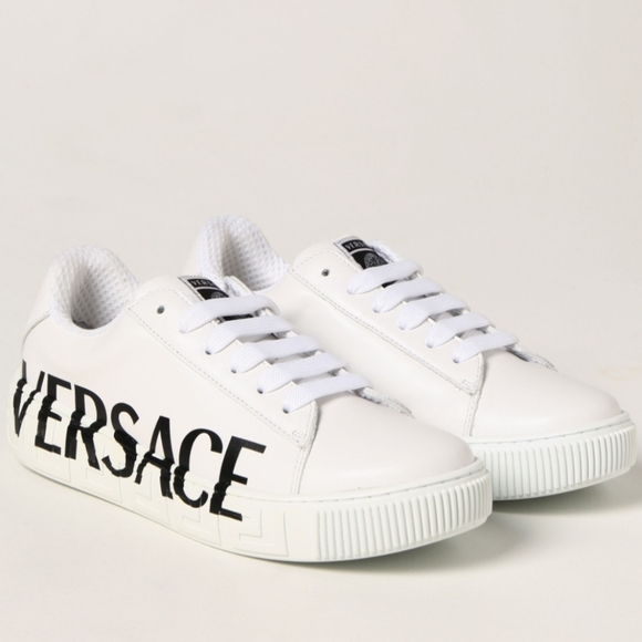 Versace leather sneakers